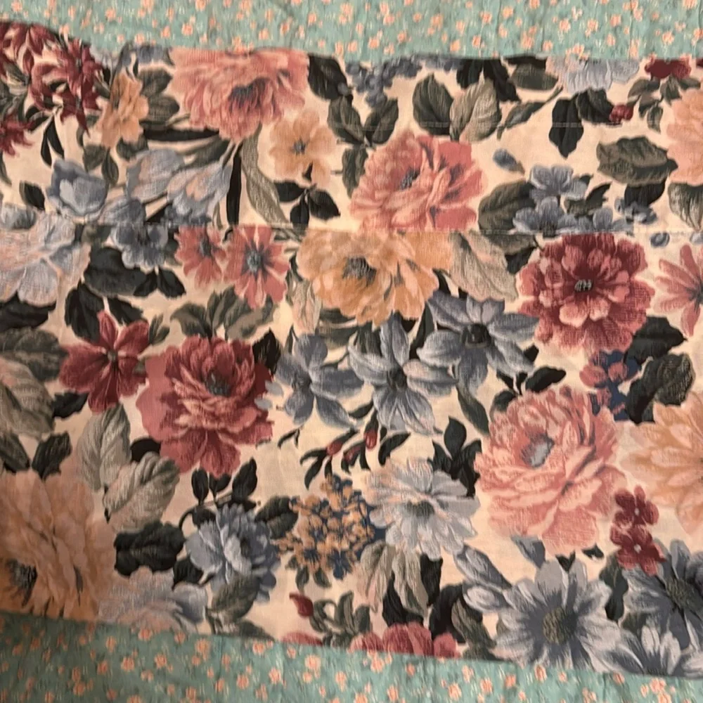 Source Unknown floral valance